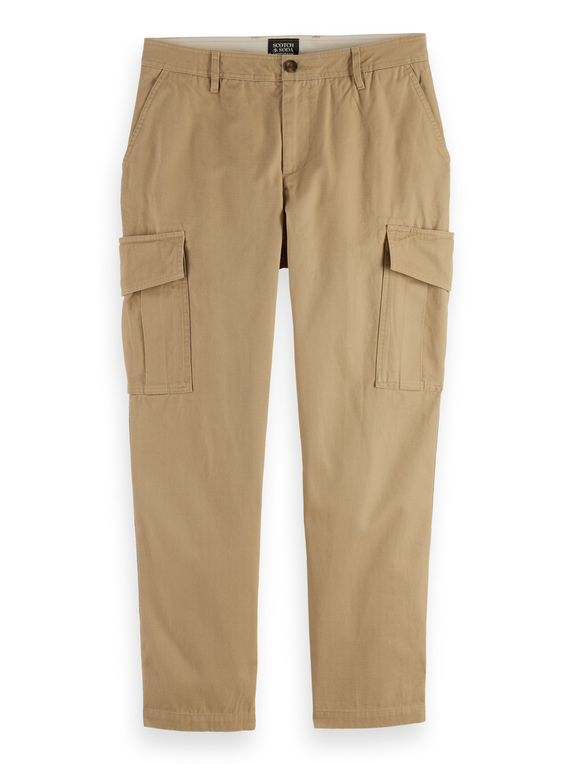 LOOSE TAPERED COTTON-TWILL CARGO PANT