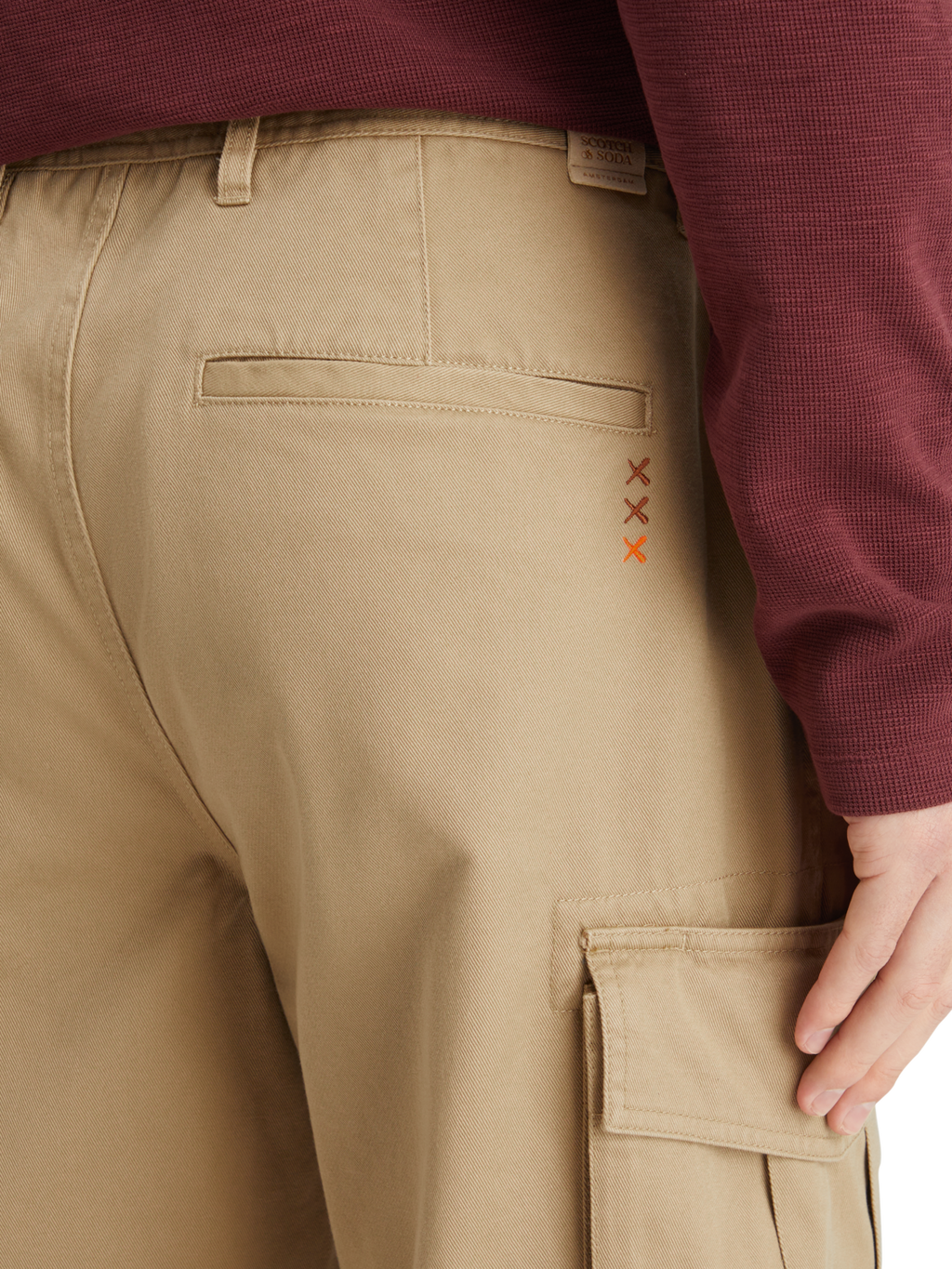 LOOSE TAPERED COTTON-TWILL CARGO PANT