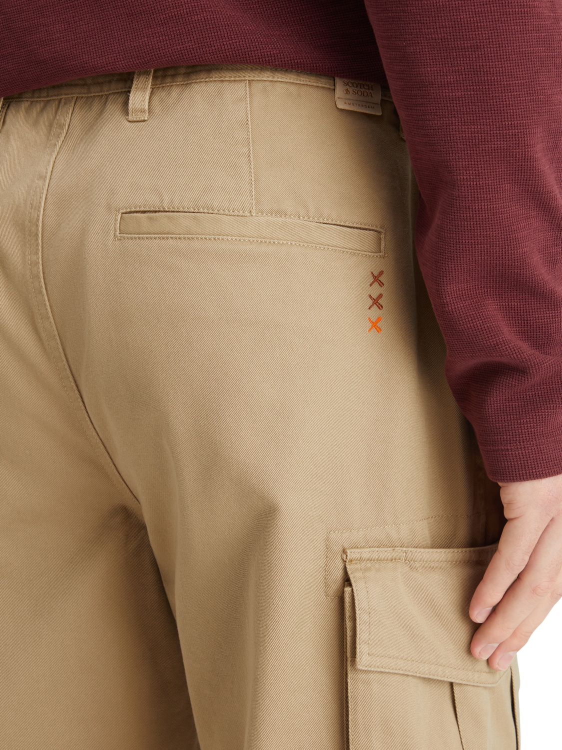 LOOSE TAPERED COTTON-TWILL CARGO PANT