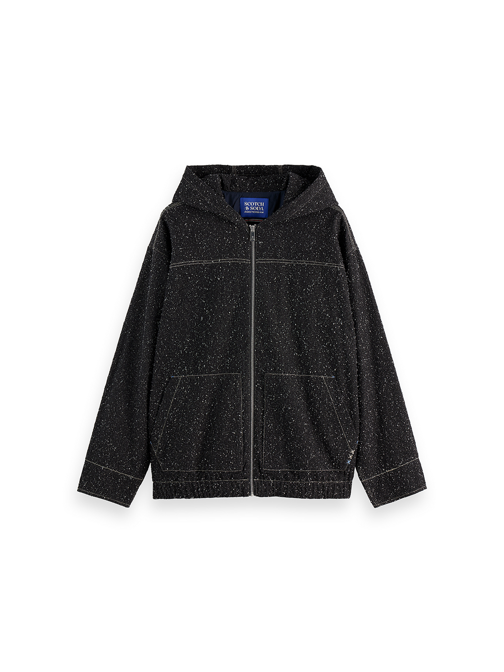 Hooded denim jacket
