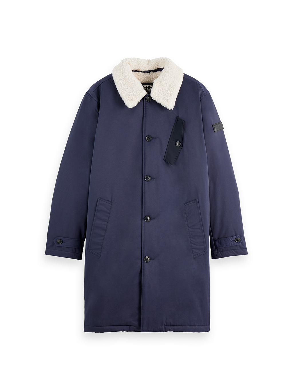 Teddy collar coat