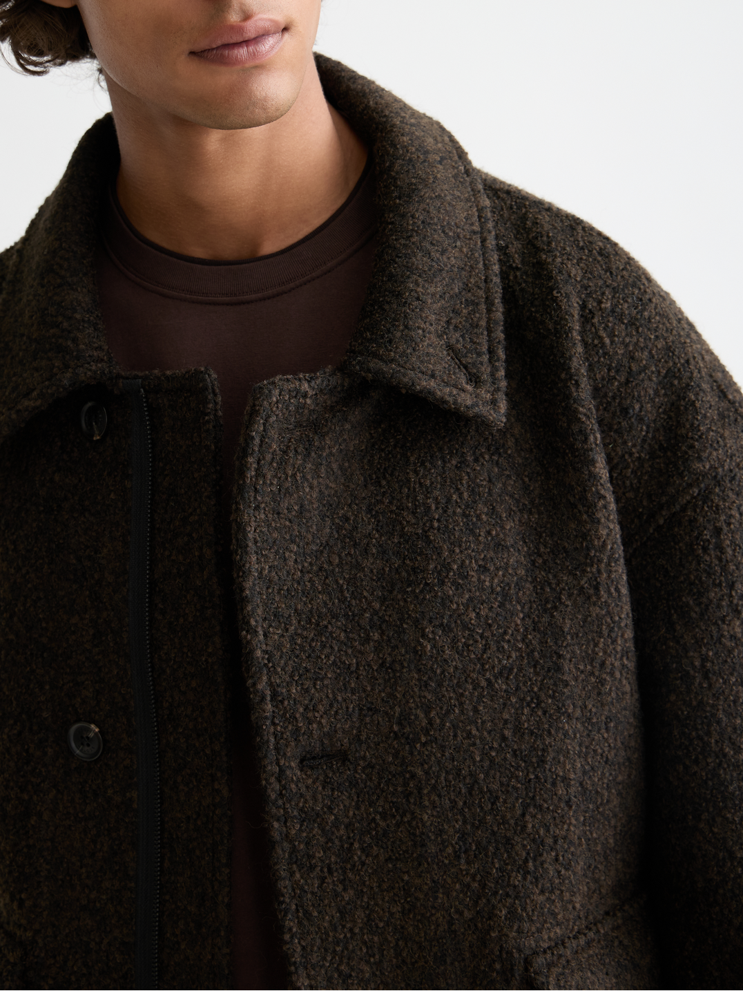 Short wool coat