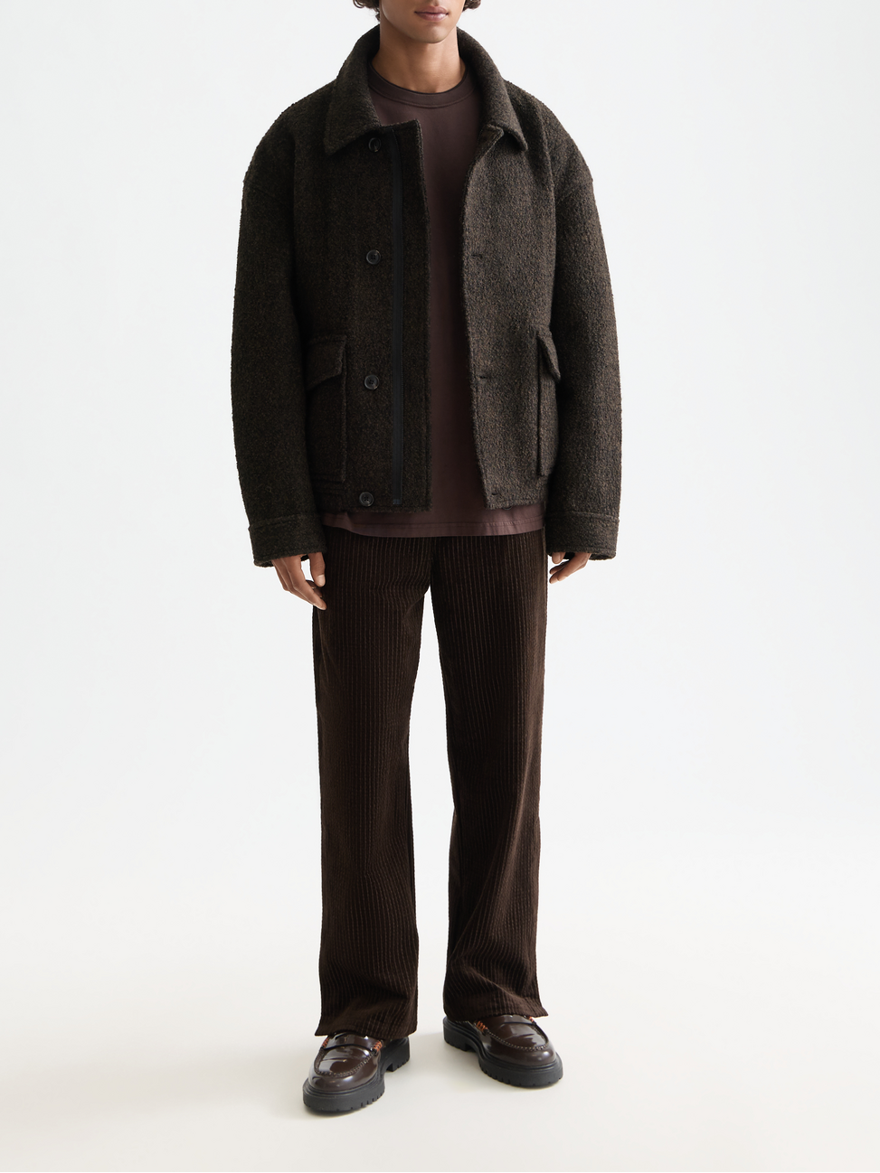 Short wool coat
