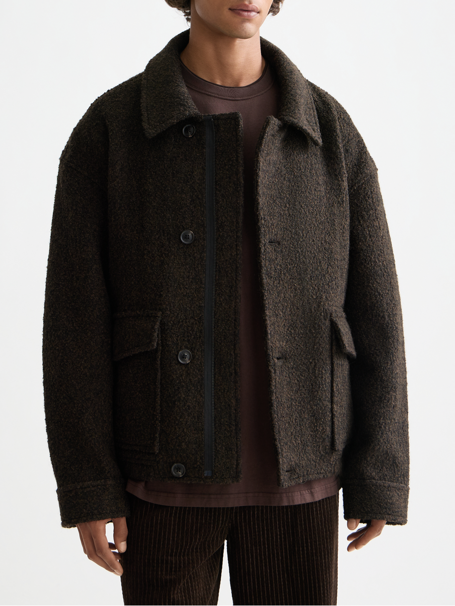 Short wool coat