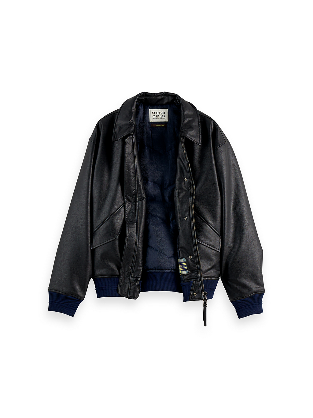 Vegan leather puffer