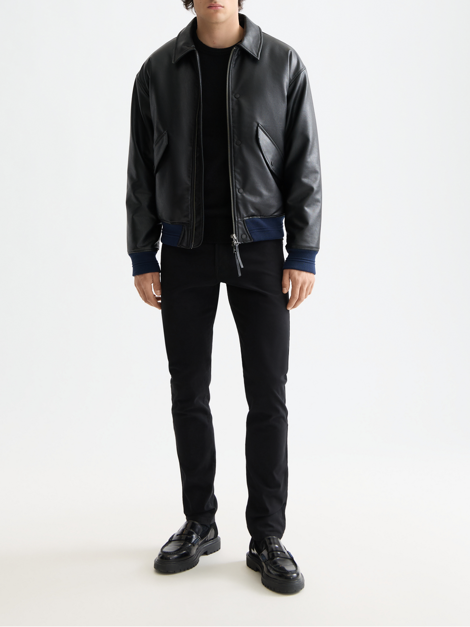 Vegan leather puffer