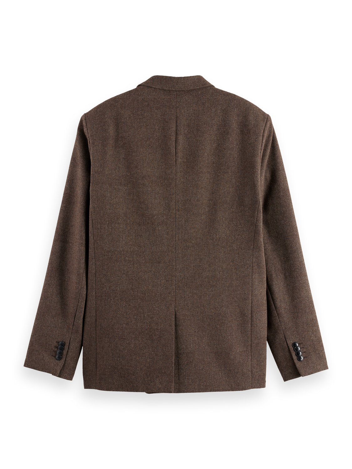 Yarn-dyed wool blend relaxed blazer