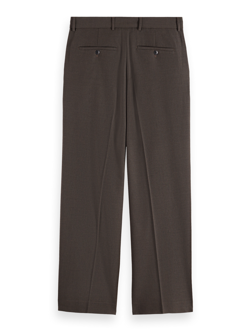Yarn-dyed cool wool-blend baggy fit chino