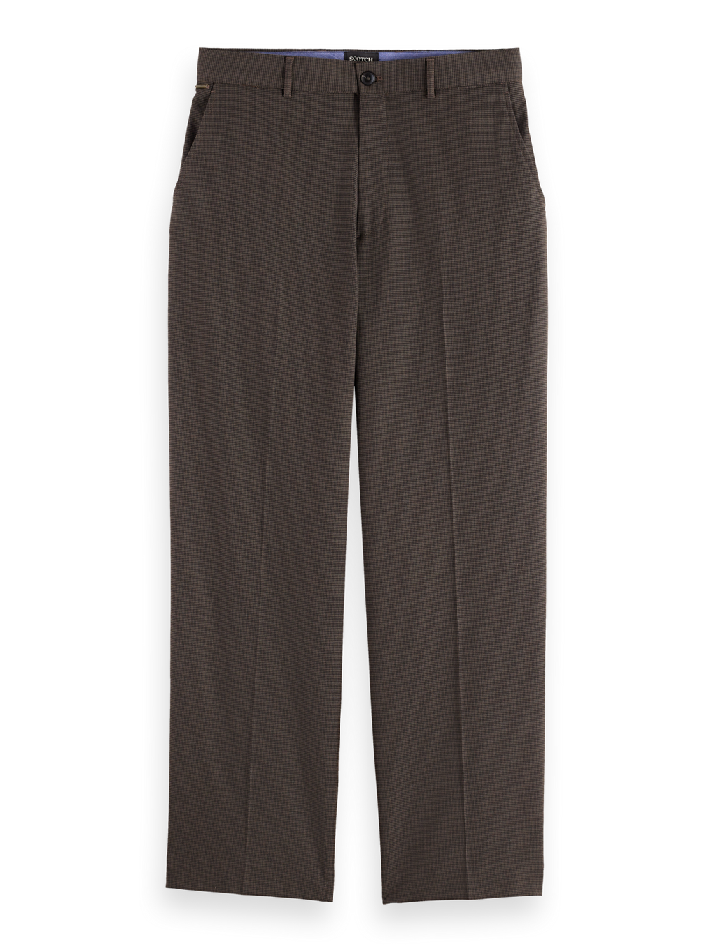Yarn-dyed cool wool-blend baggy fit chino