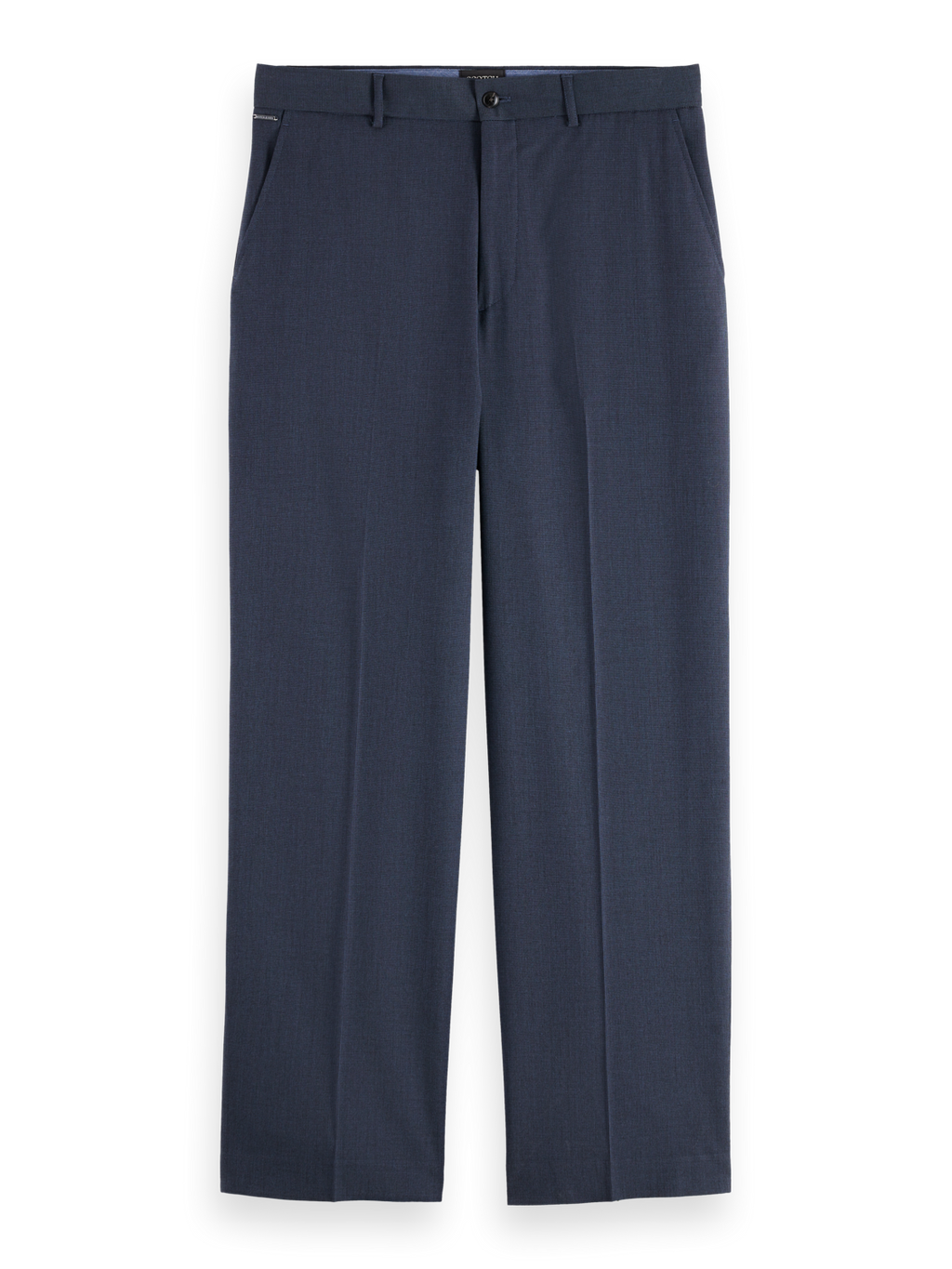 Yarn-dyed cool wool-blend baggy fit chino