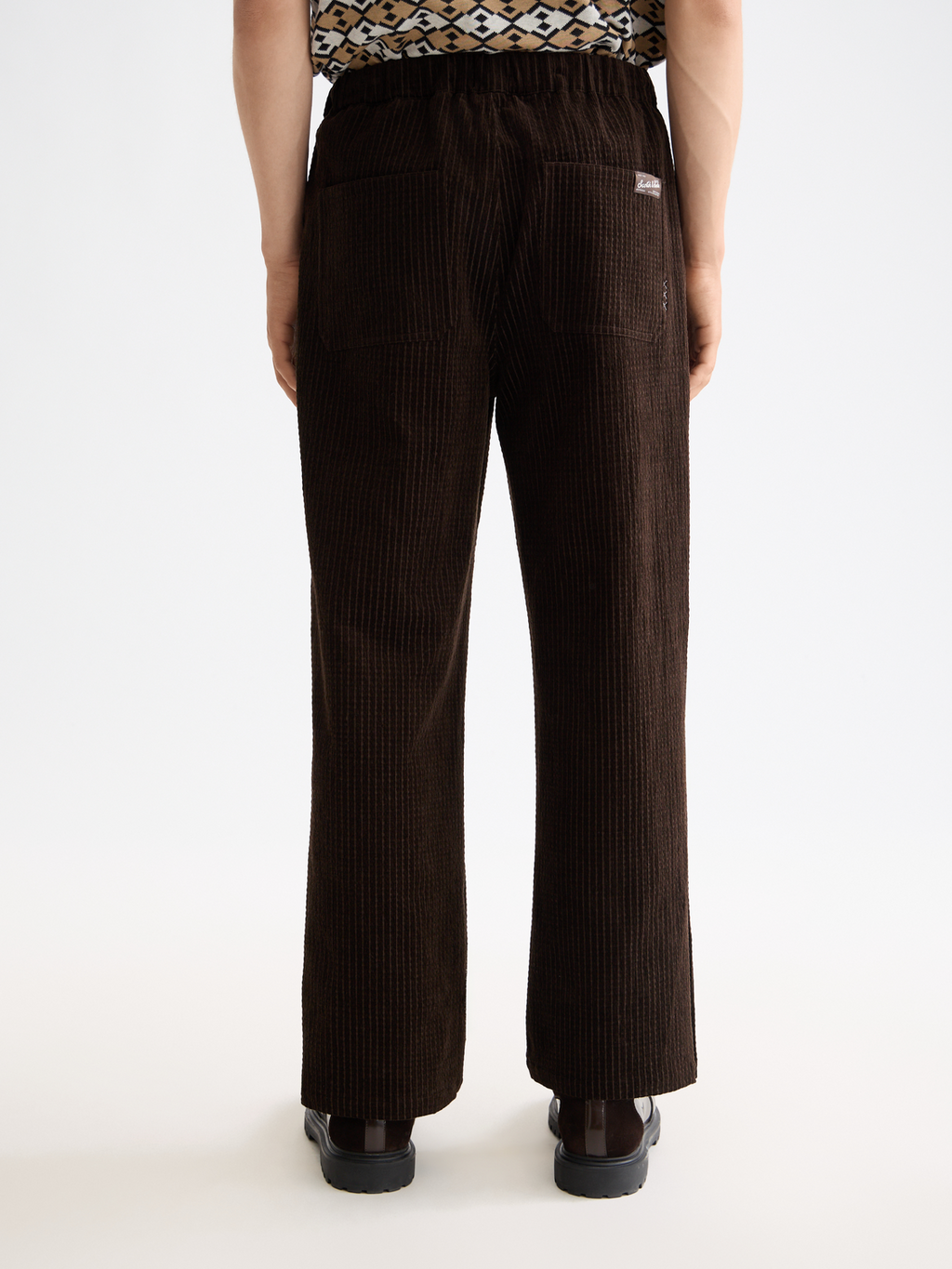Jacquard corduroy relaxed jogger