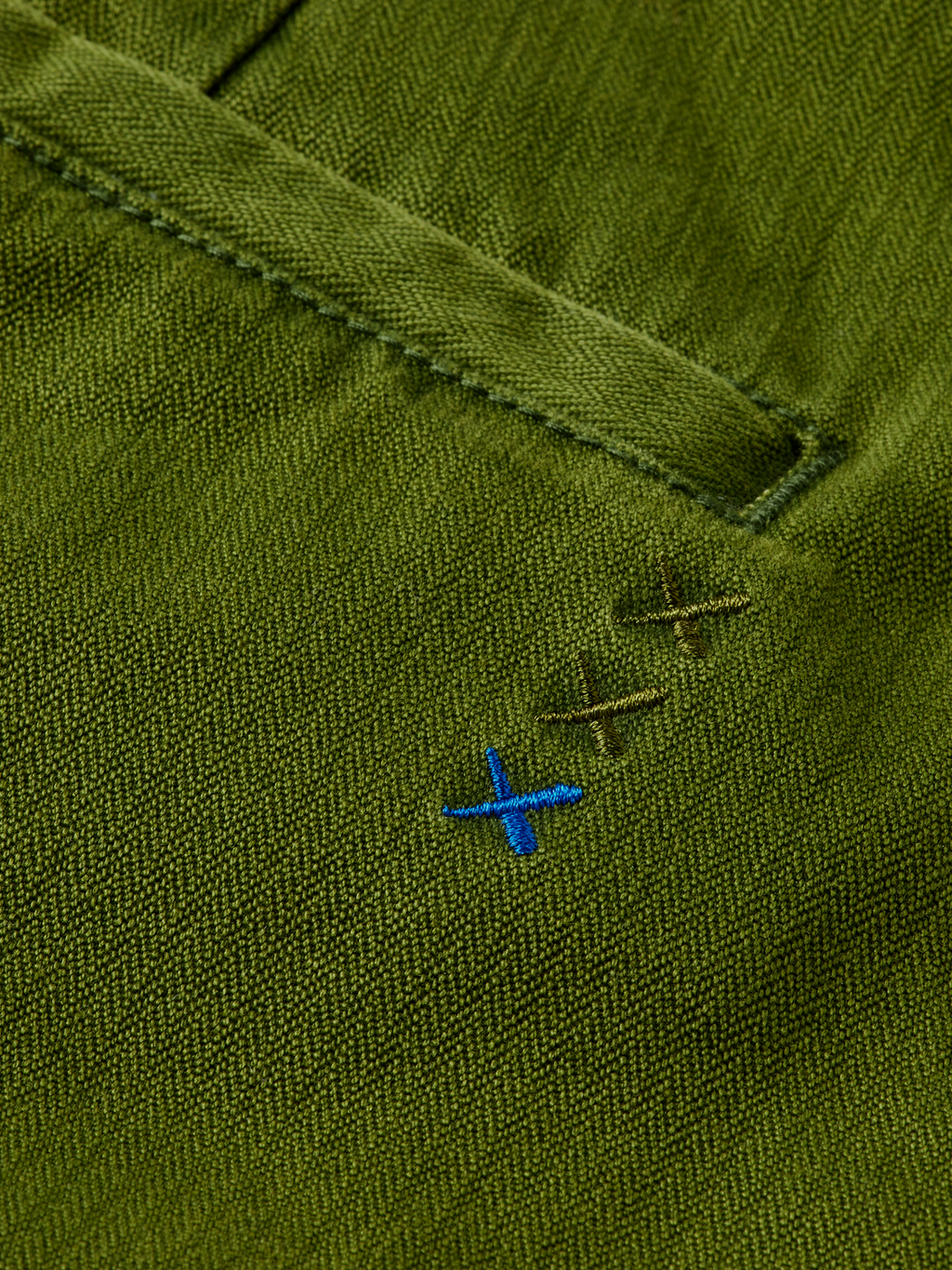 Clarke herringbone straight fit chino