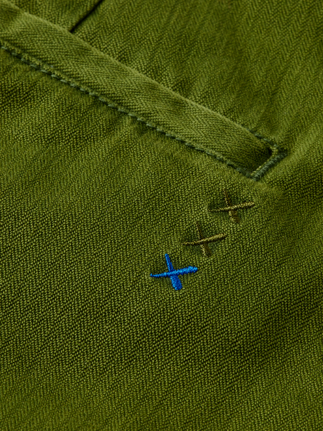 Clarke herringbone straight fit chino