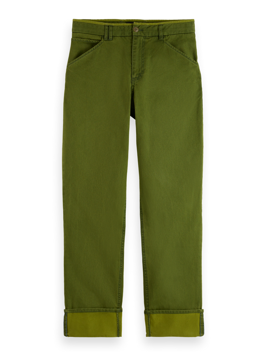 Clarke herringbone straight fit chino