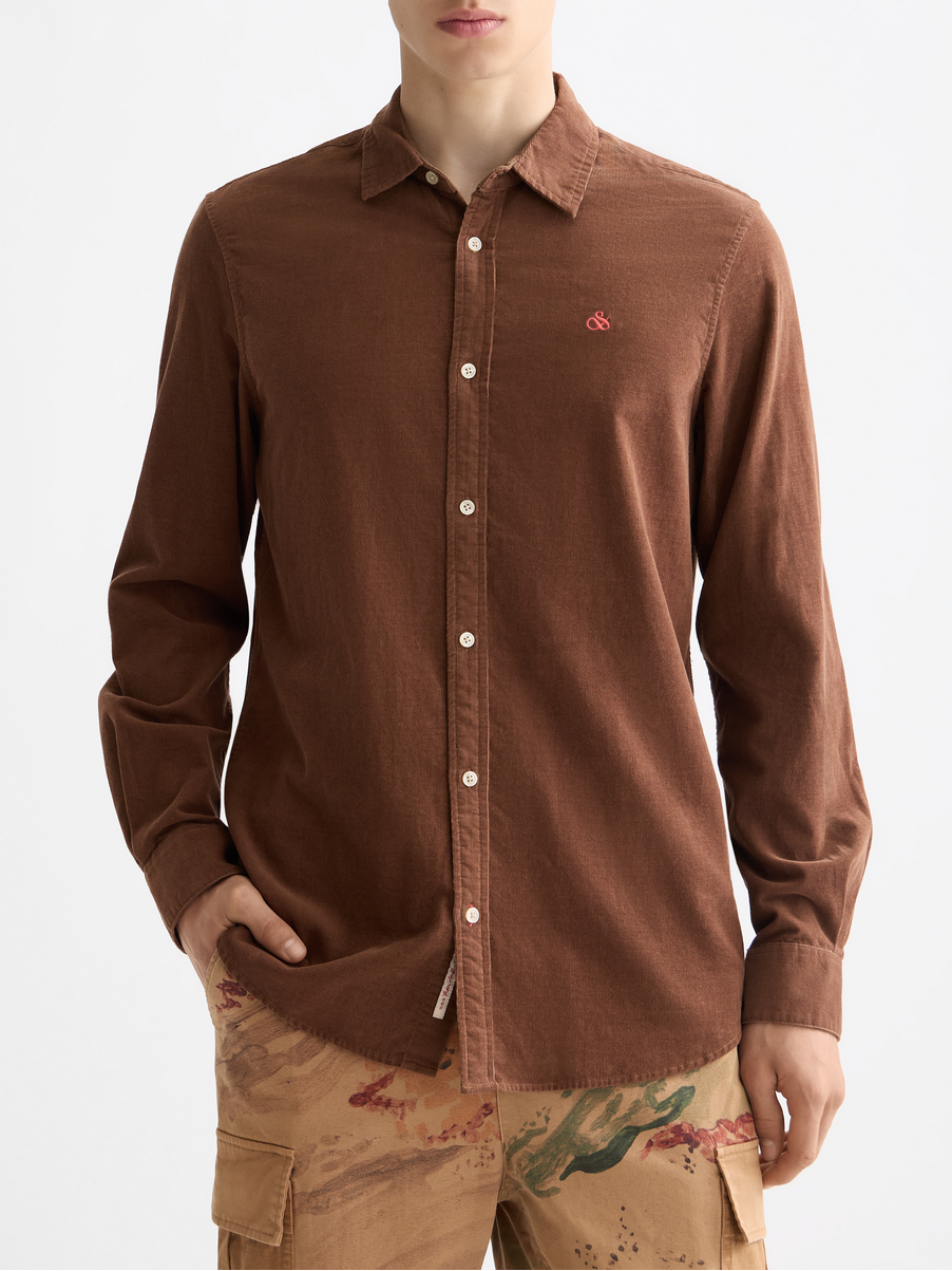 Regular corduroy shirt