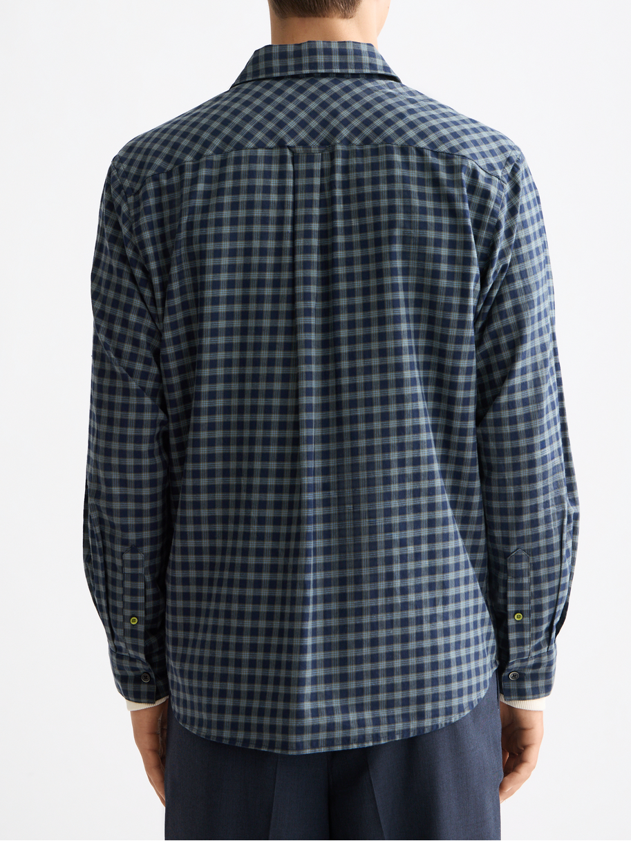 Lightweight flannel checked shirt