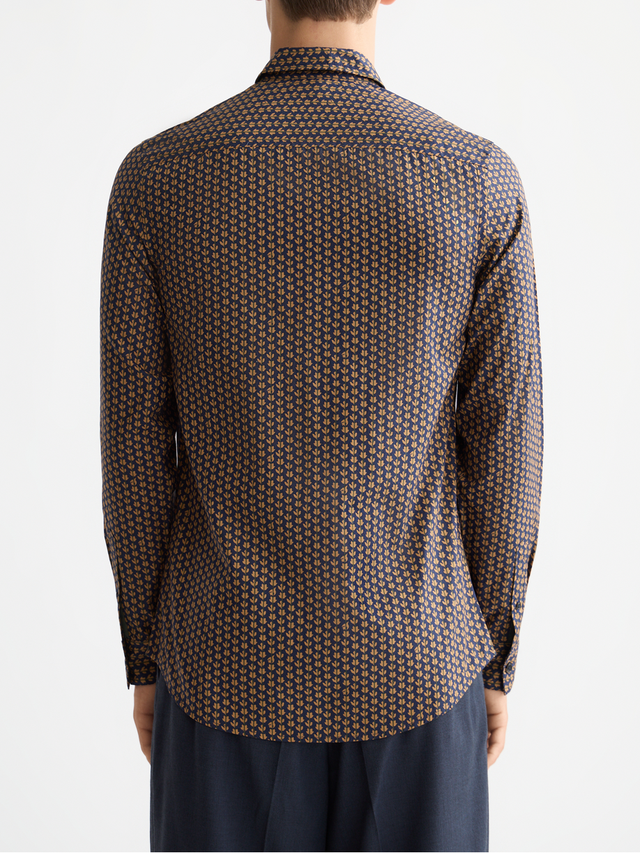 Print slim shirt