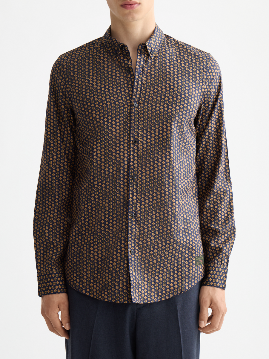 Print slim shirt
