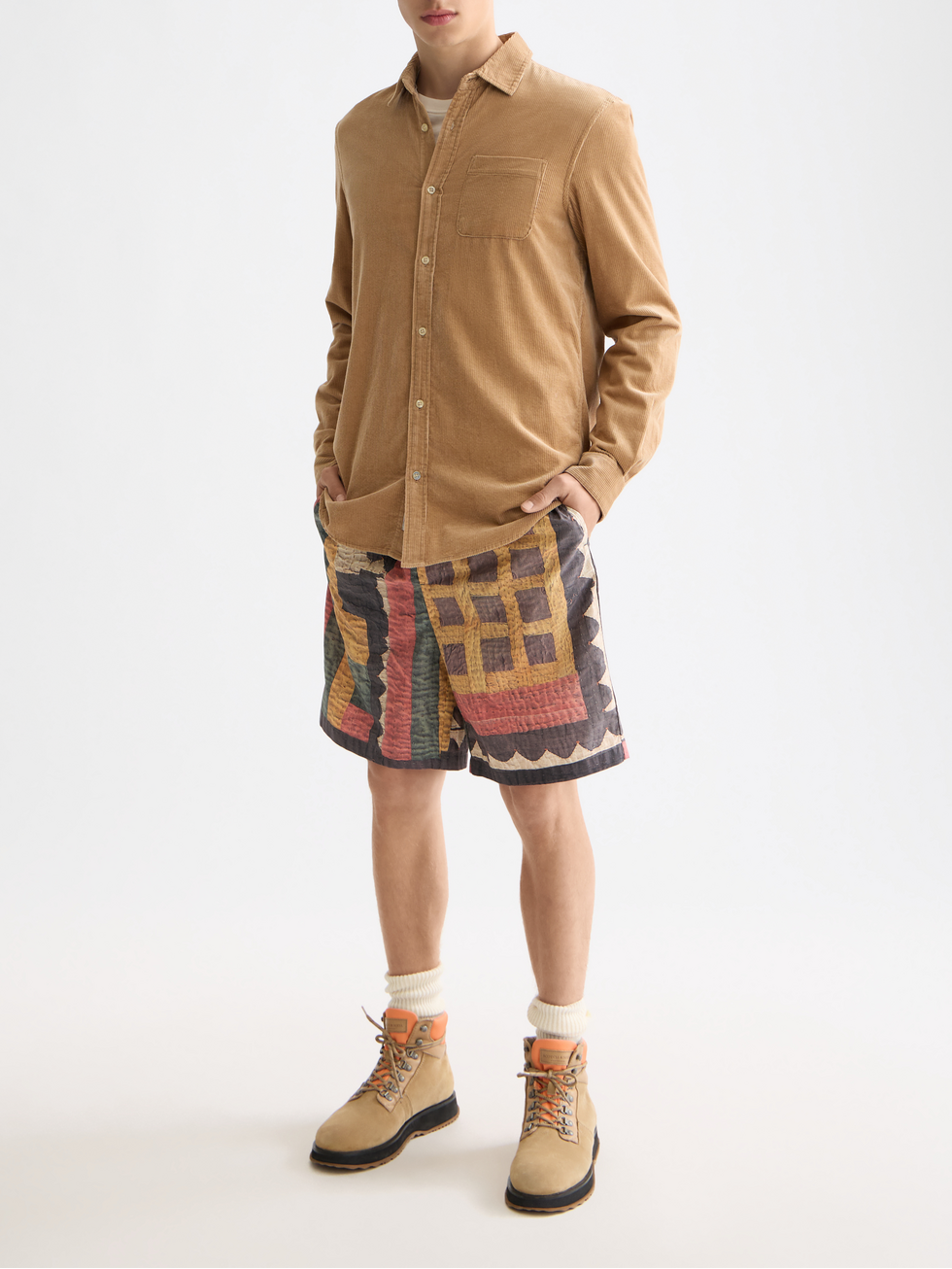 Regular corduroy shirt