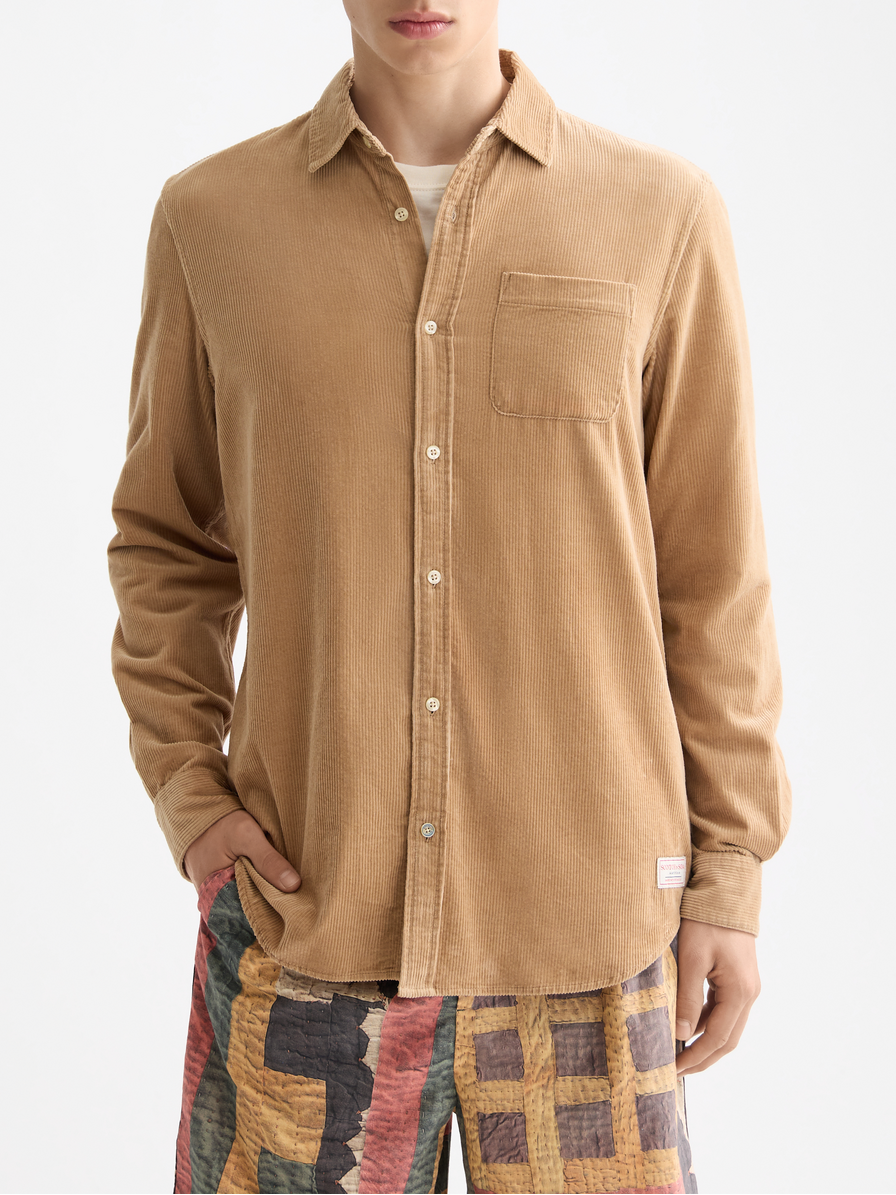 Regular corduroy shirt