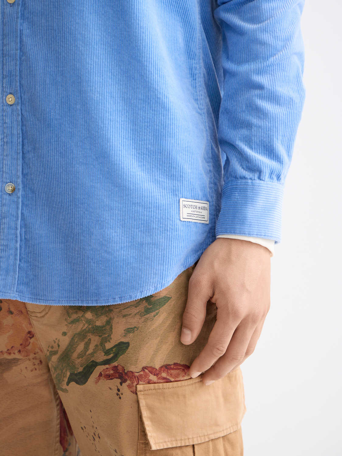 Regular corduroy shirt
