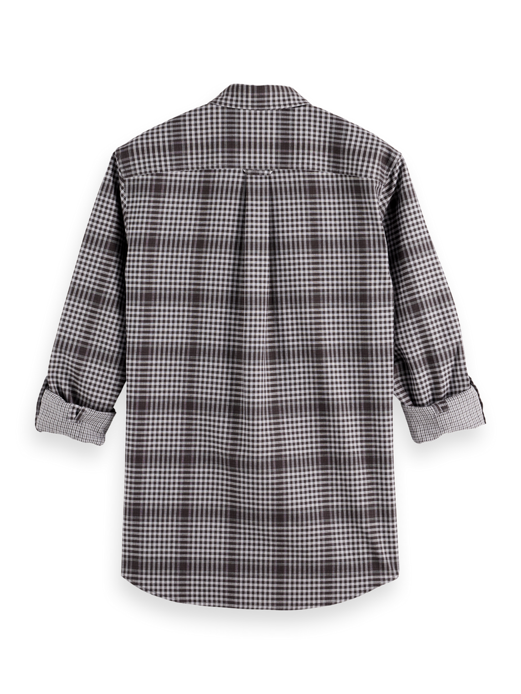 Shadow-check double-faced shirt
