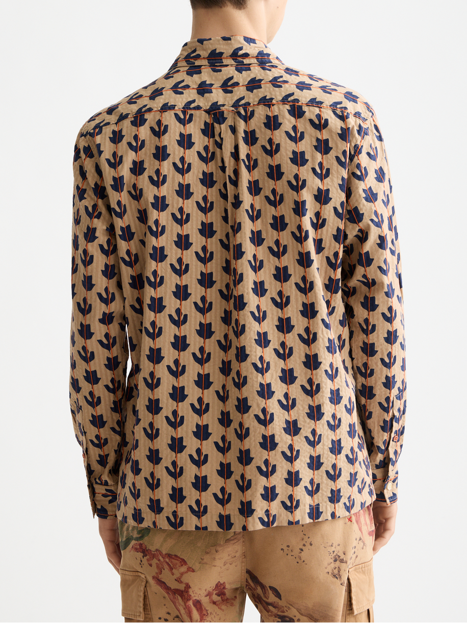 Structured printed shirt