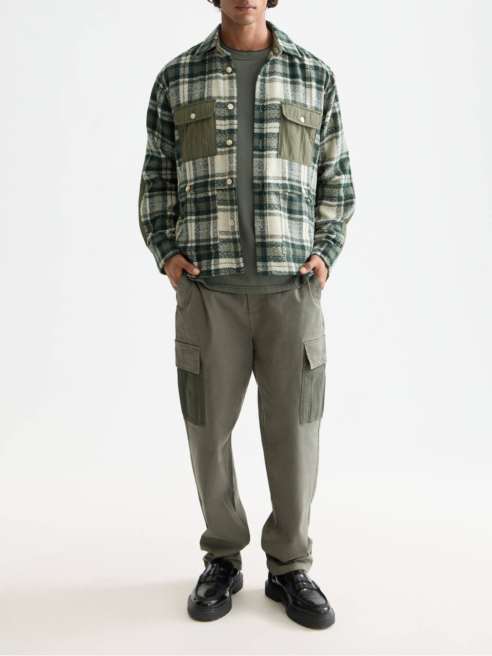 Patchwork relaxed shirt