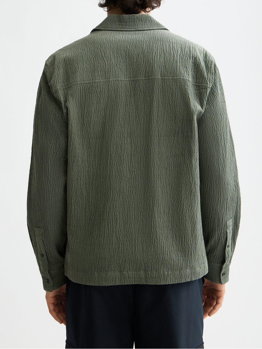 Corduroy zip shirt