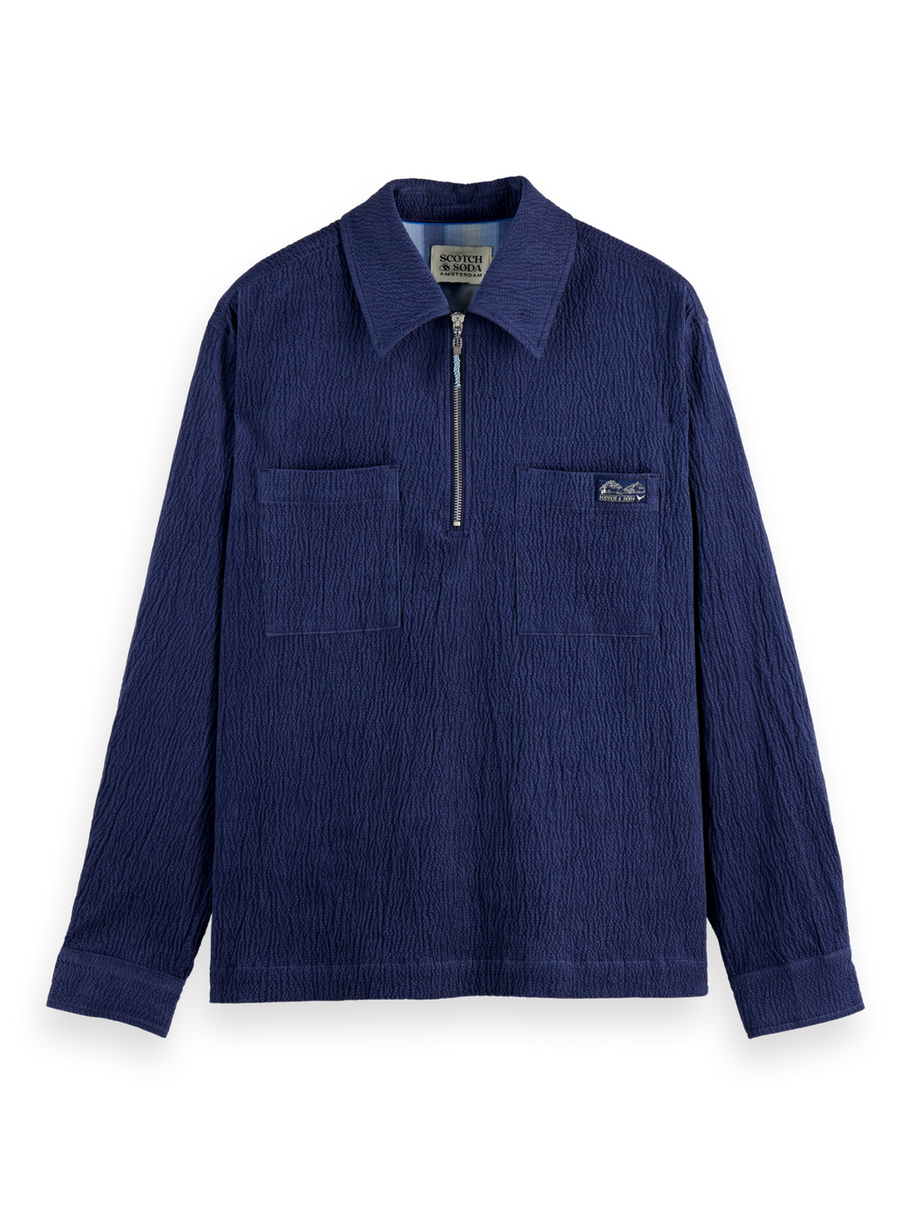 Corduroy zip shirt