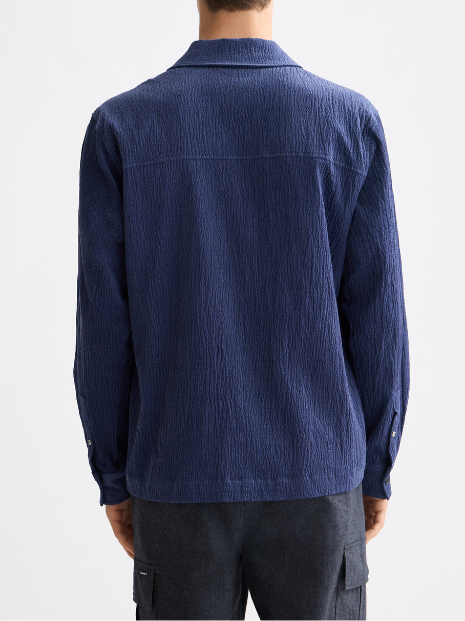 Corduroy zip shirt