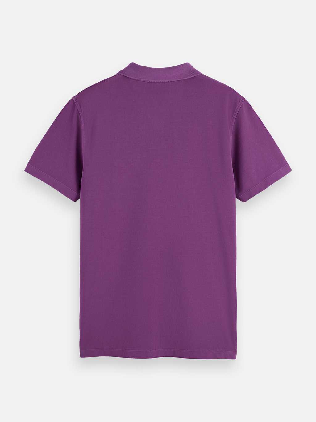 Garment-dyed pique relaxed fit pocket polo