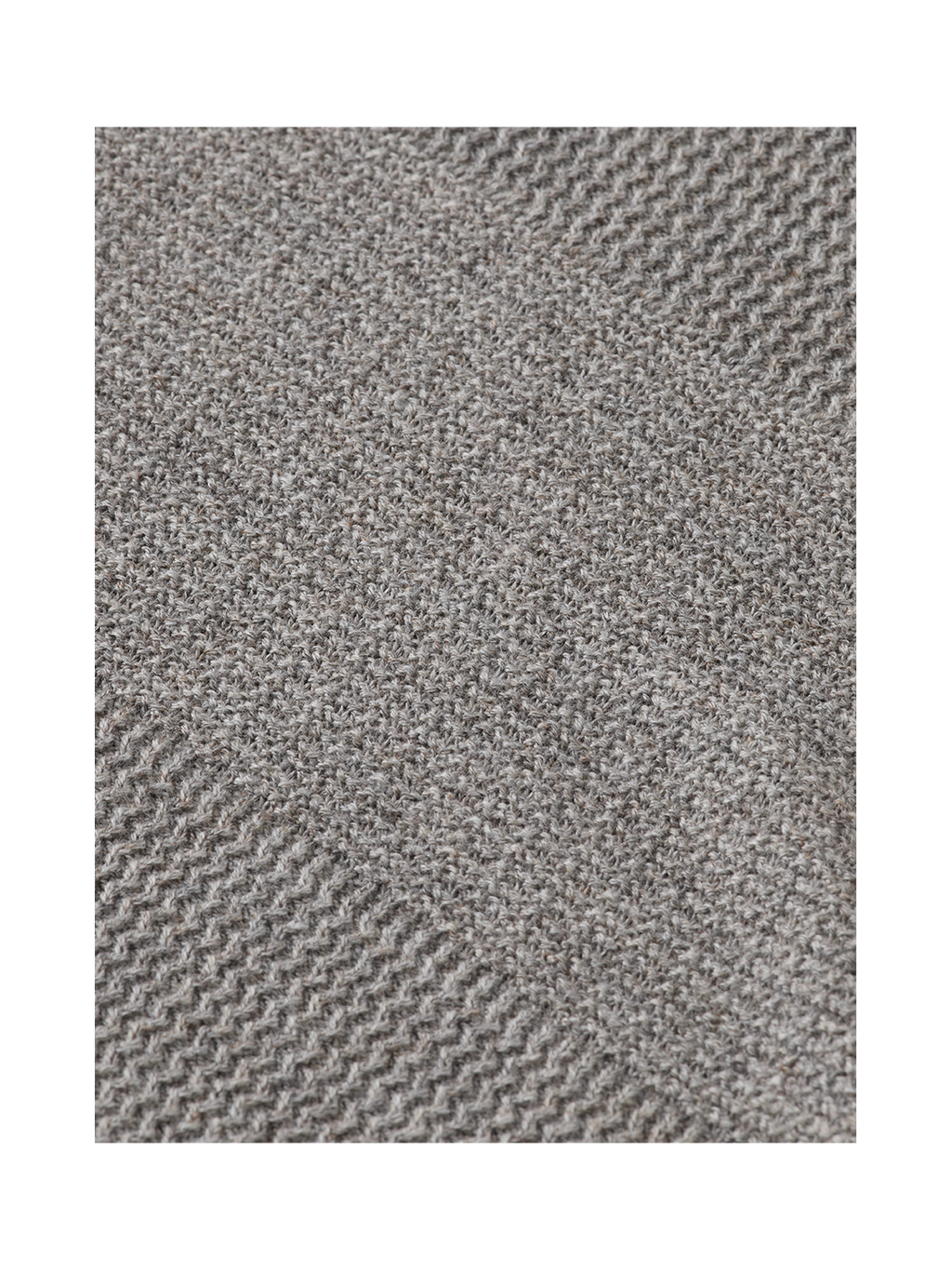 Knitted tonal striped polo