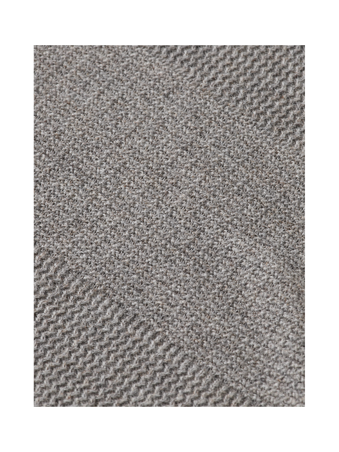 Knitted tonal striped polo