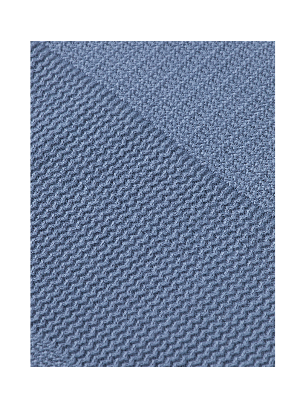 Knitted tonal striped polo