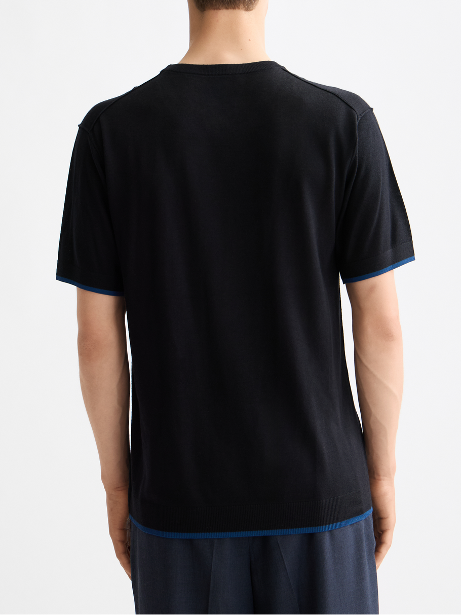 Knitted relaxed T-shirt