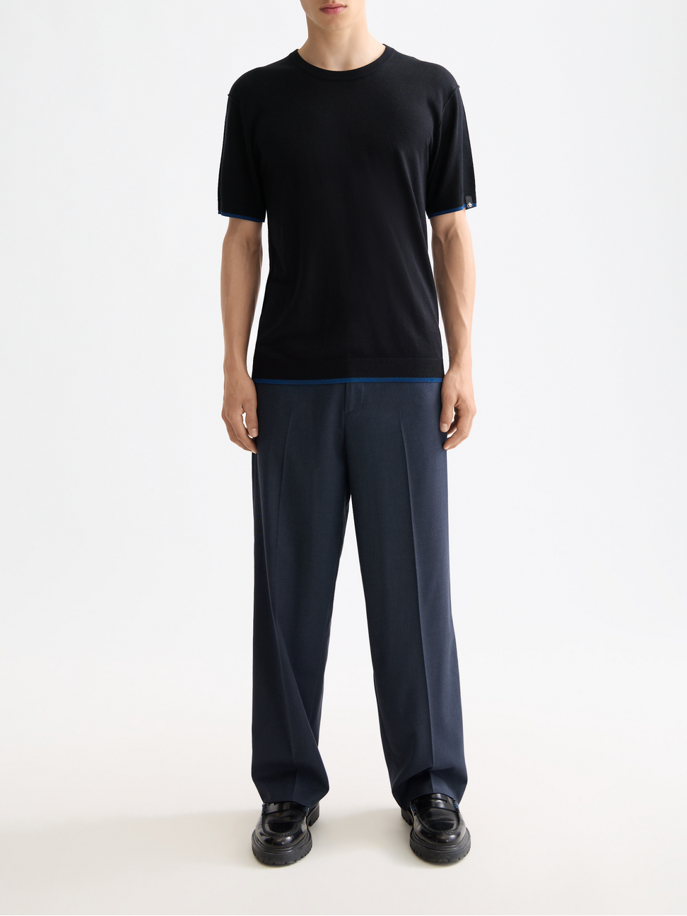 Knitted relaxed T-shirt