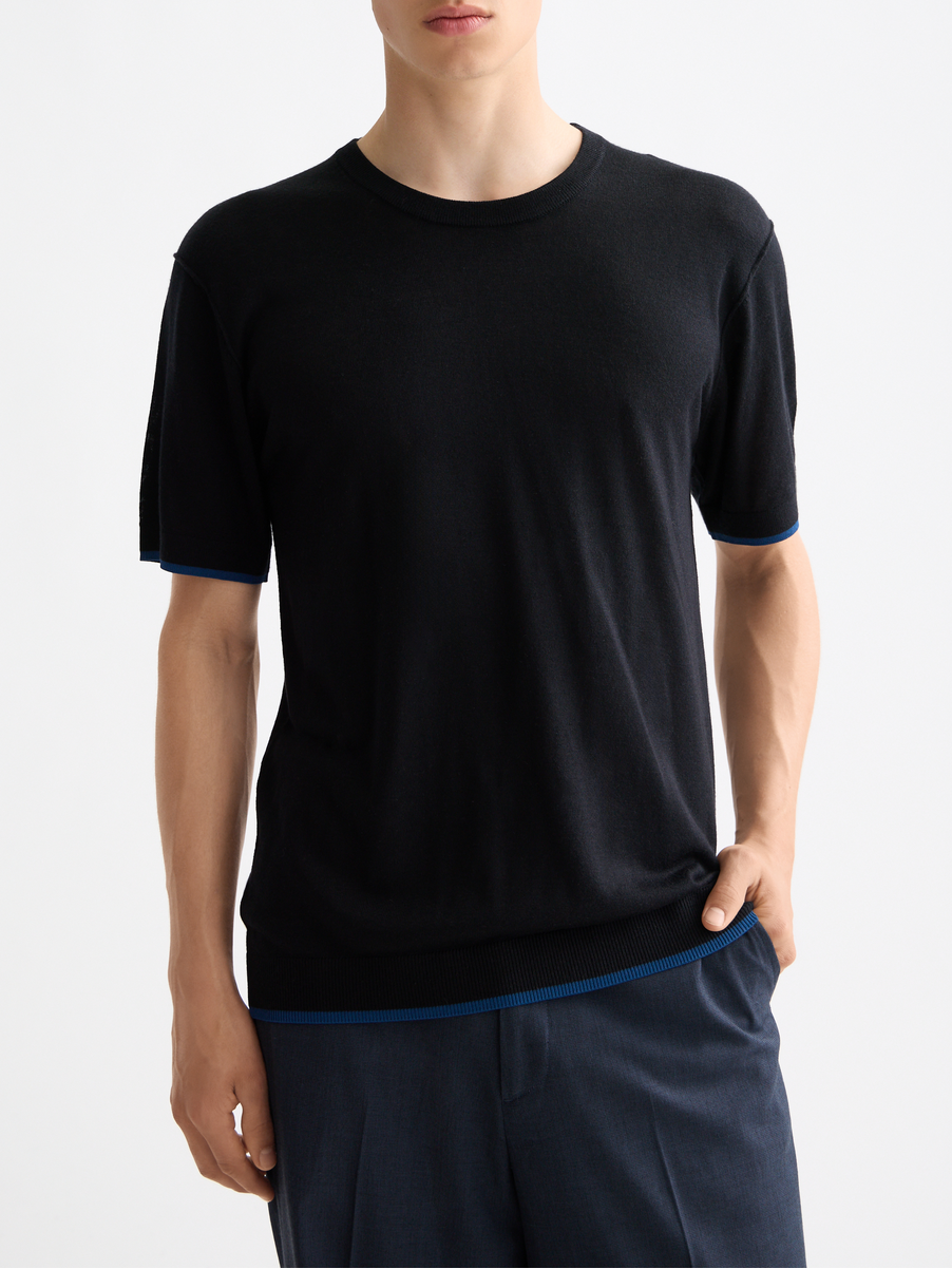 Knitted relaxed T-shirt