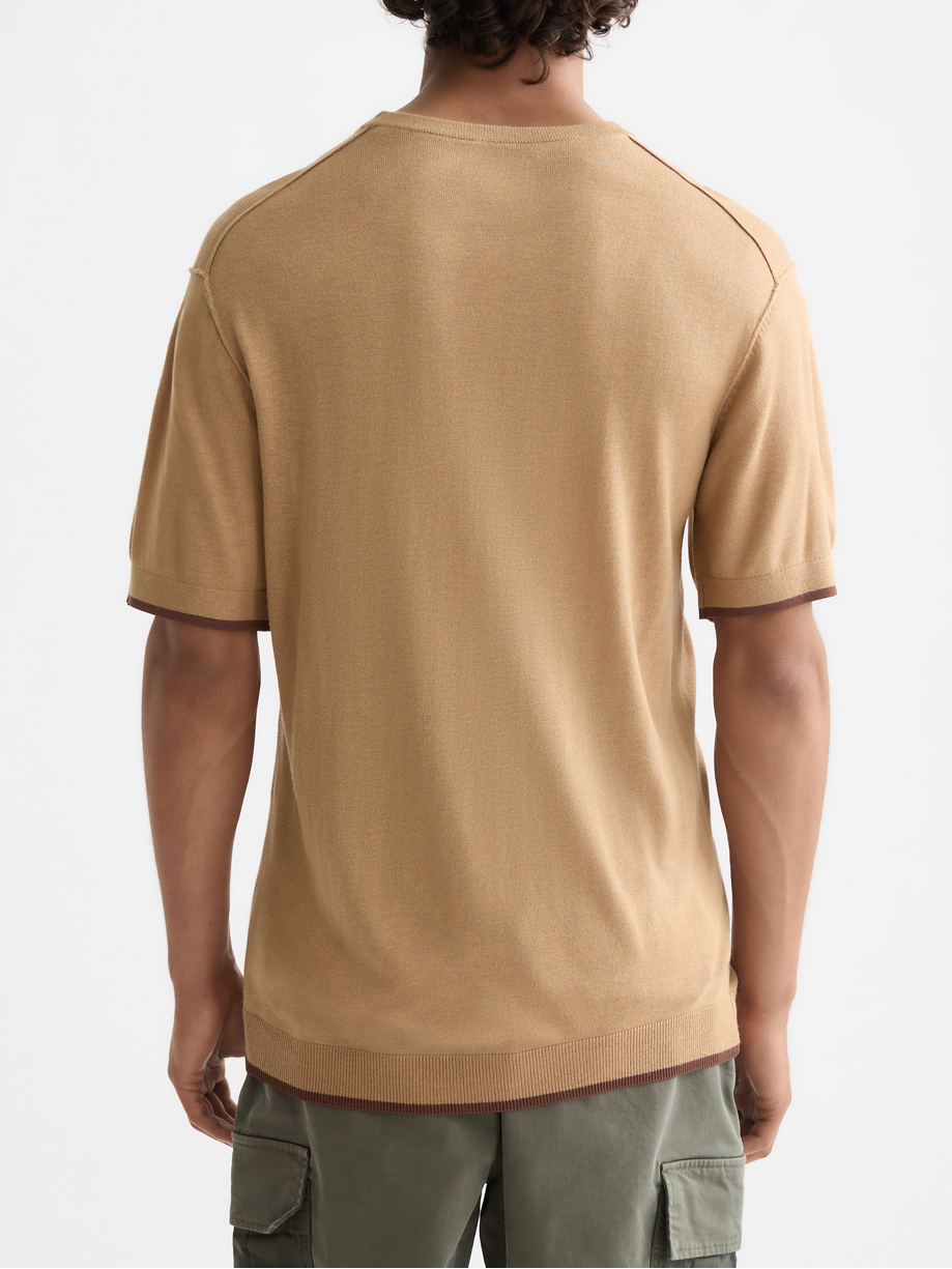 Knitted relaxed T-shirt