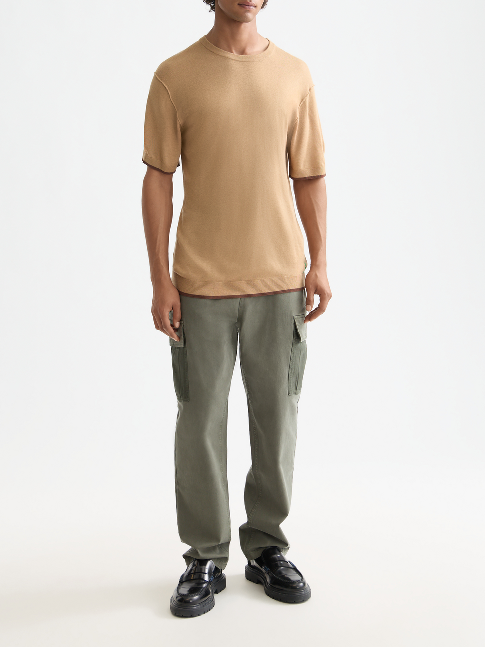 Knitted relaxed T-shirt