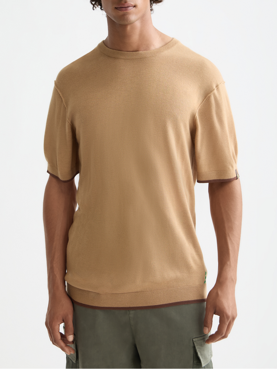 Knitted relaxed T-shirt