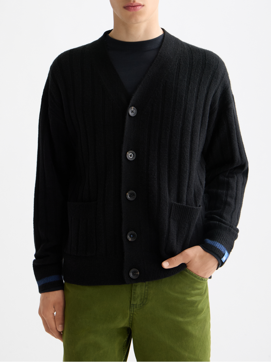 Soft knit dropped shoulder cardigan