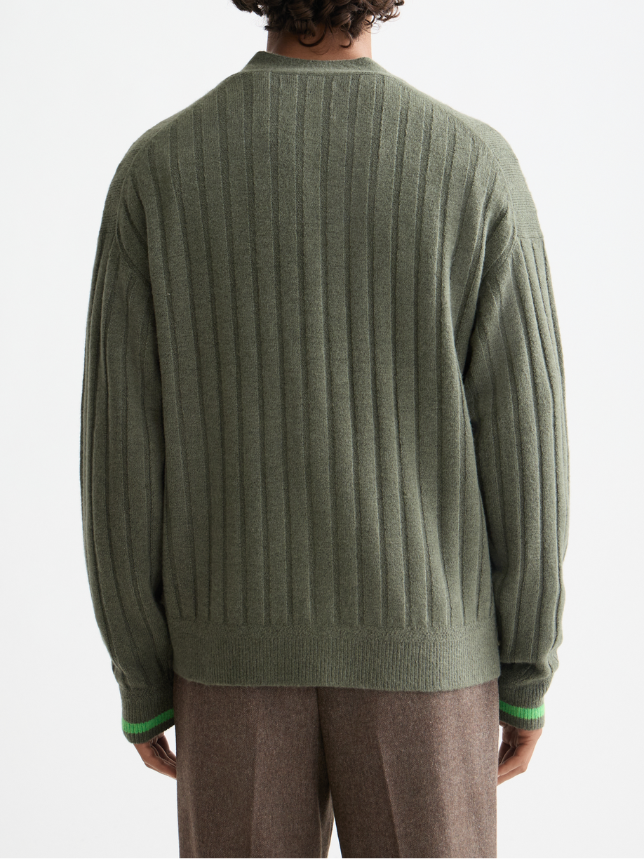 Soft knit dropped shoulder cardigan