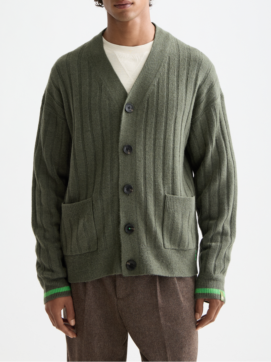 Soft knit dropped shoulder cardigan