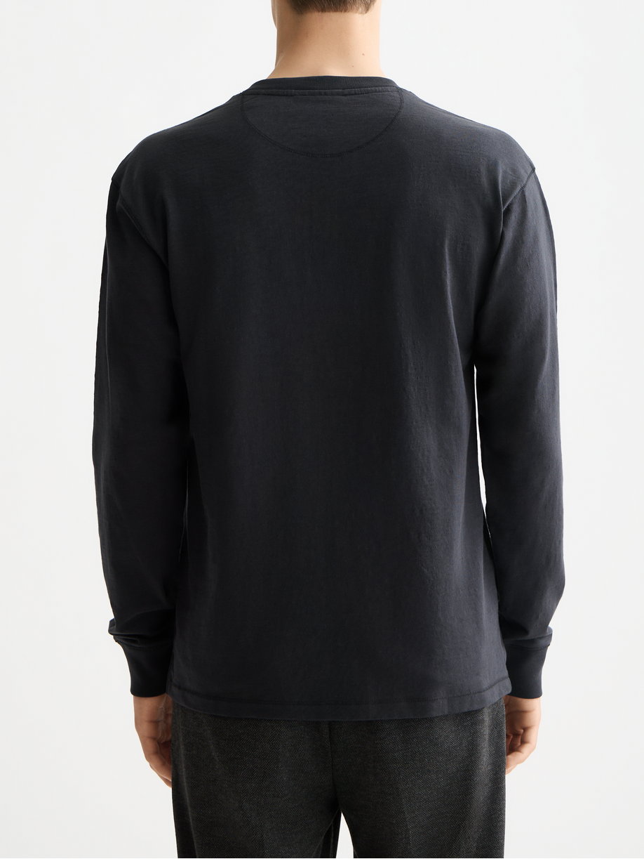 Slub Henley Long Sleeve