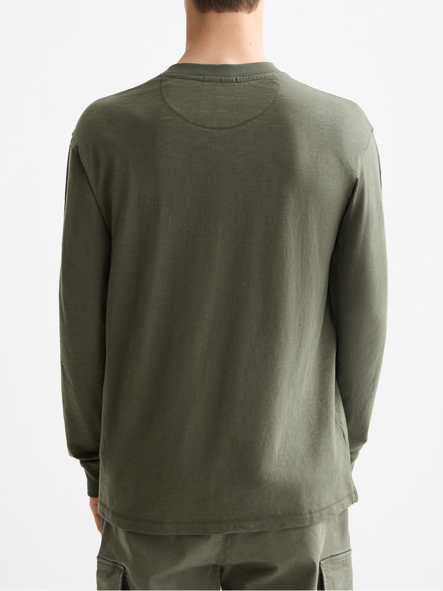Slub Henley Long Sleeve