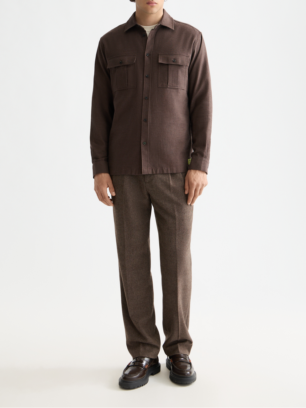 Melange relaxed shirt