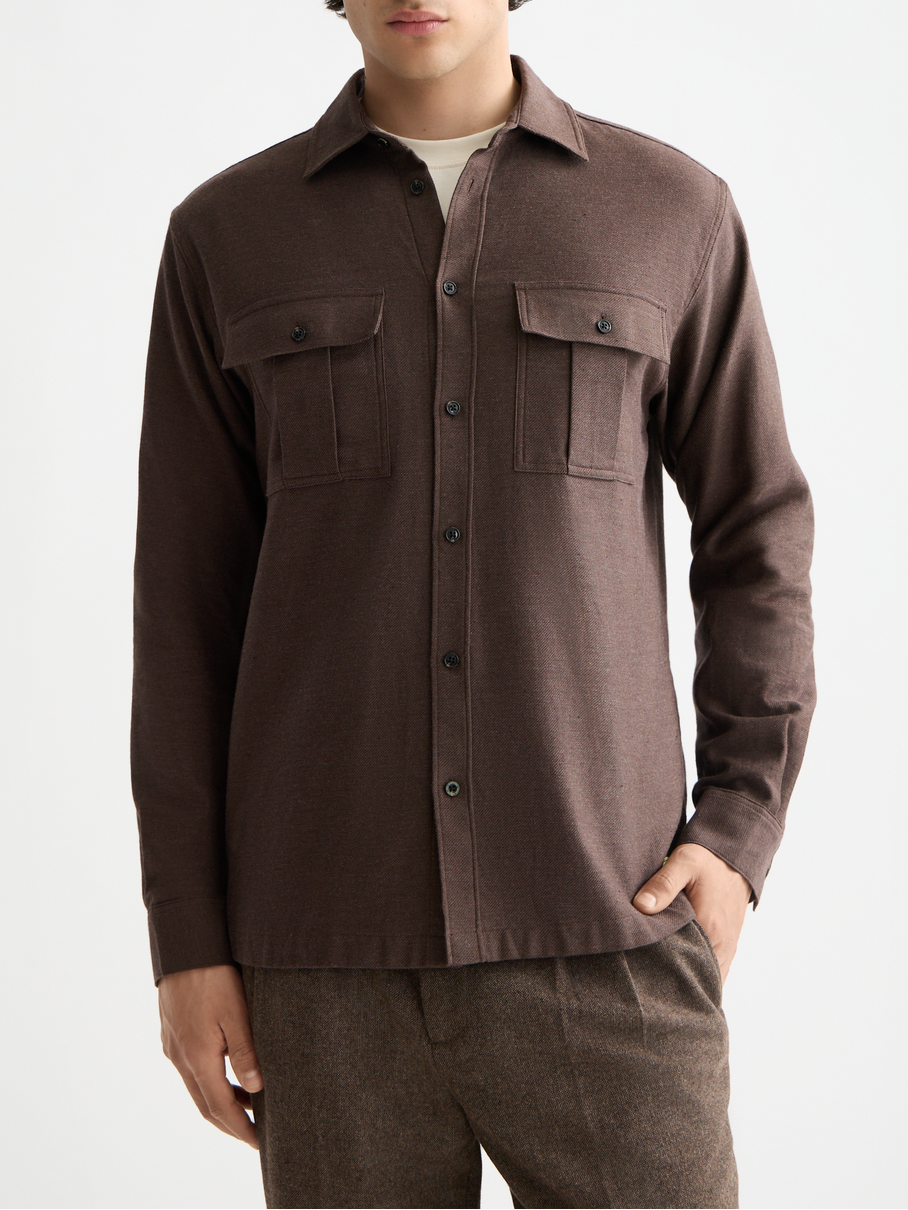 Melange relaxed shirt