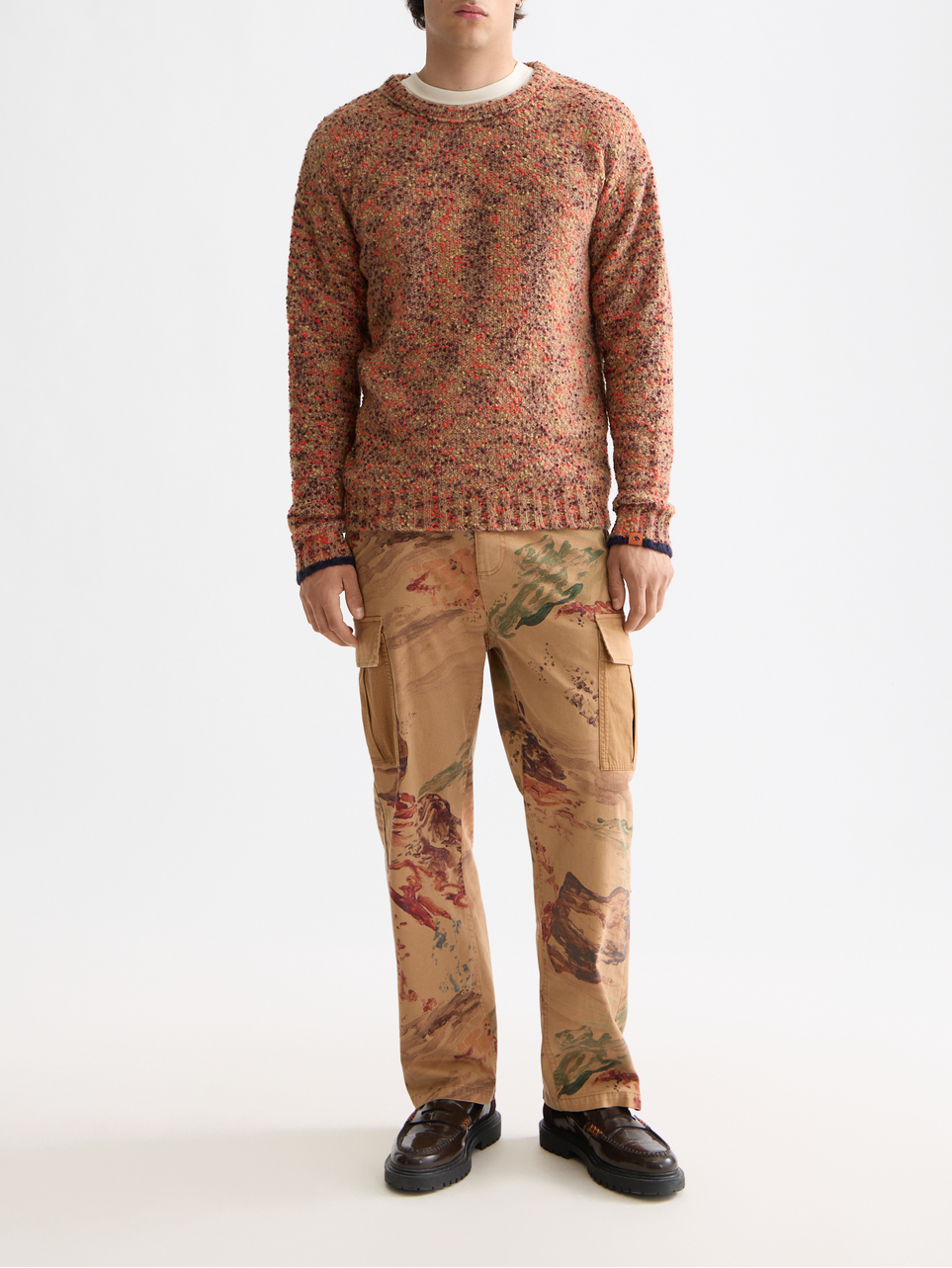 Chunky dropped shoulder pullover