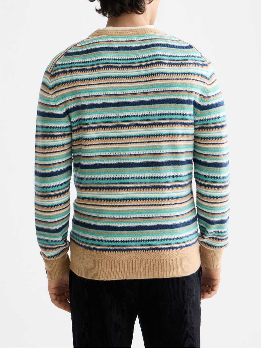 striped pullover knit